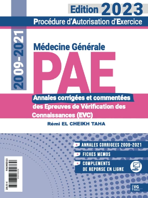 PAE 2023 - Médecine générale gratuit